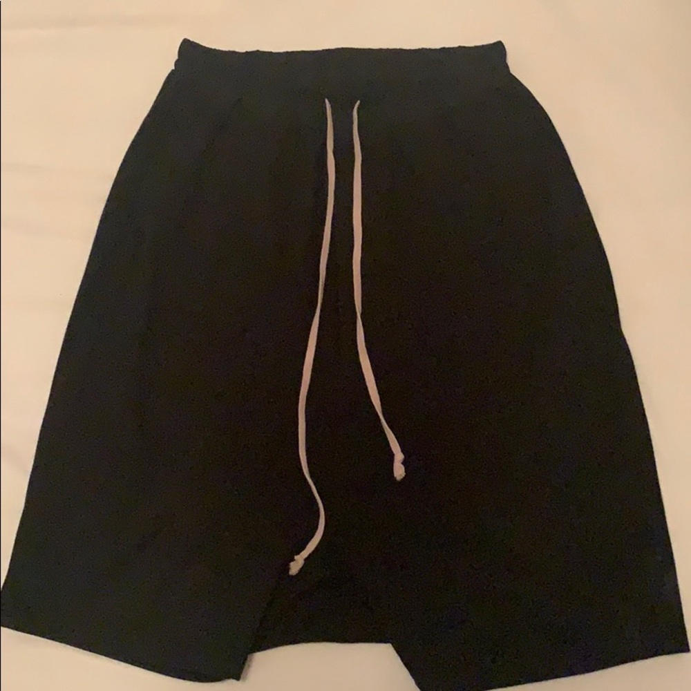 Rick Owens Drkshdw Drawstring Drop Crotch Shorts